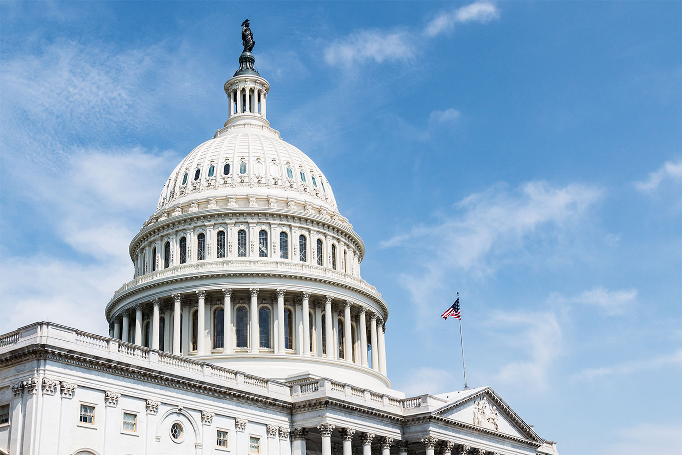 Close-up image of Capitol Hill in America to support Elon Musk ai article