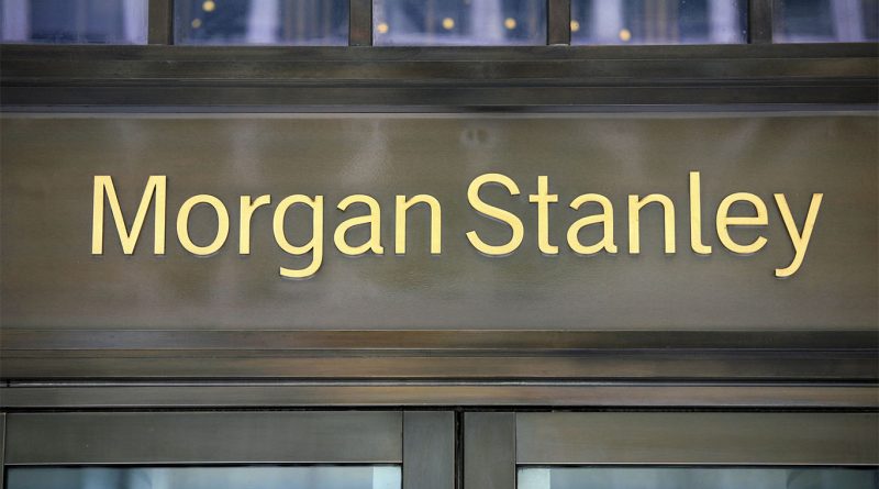 Image of a Morgan Stanley storefront and brand name to support Morgan Stanley article