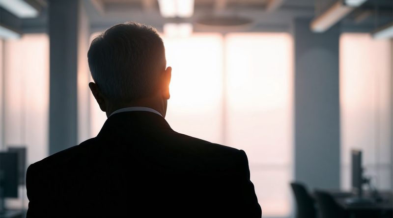 Silhouette of CEO figure to support Steven Panariello article