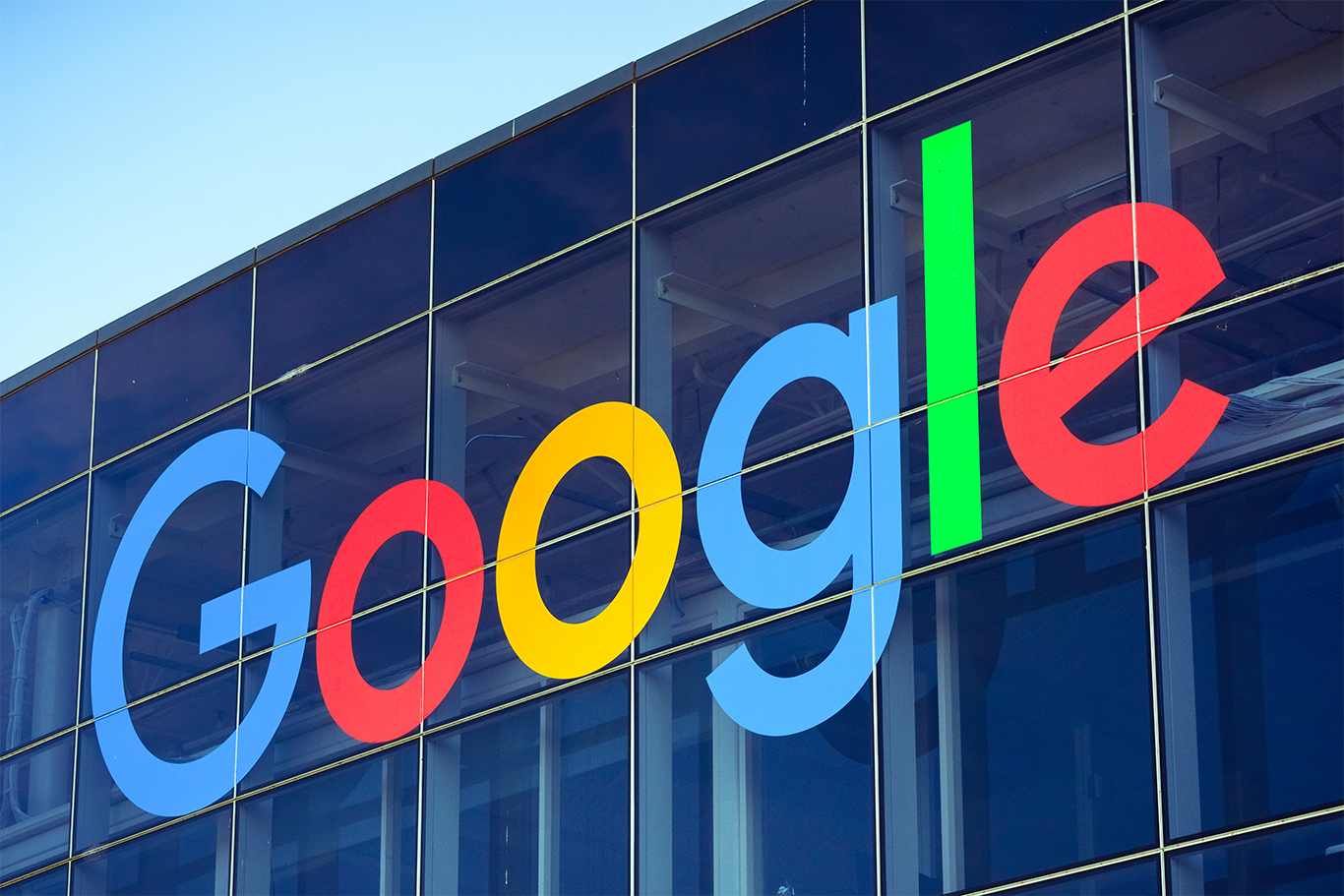 Google logo on building to support Wiz acquisition article