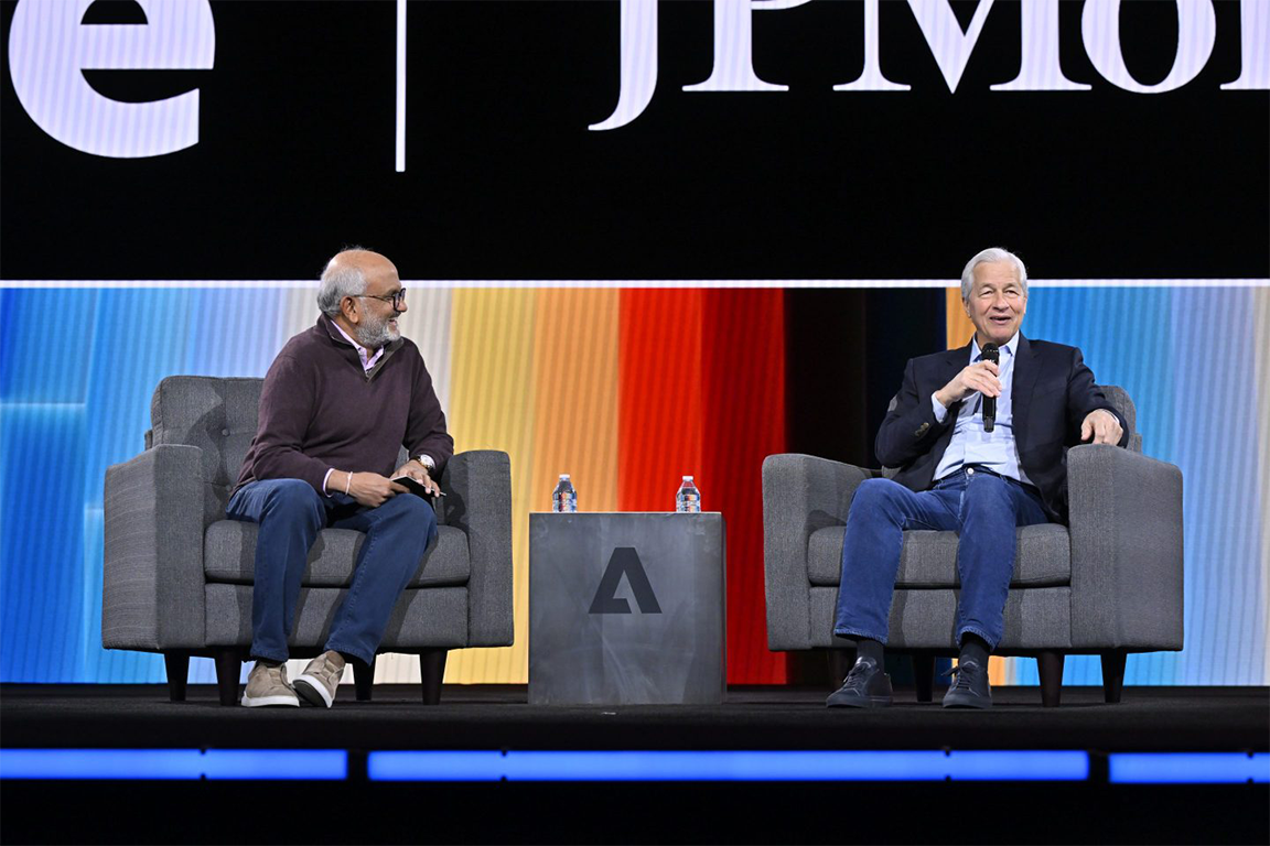 JPMorgan Chase CEO speaking at Adobe Summit