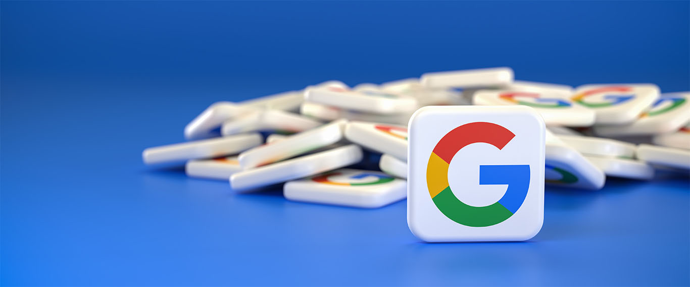 Google logo on multiple tiles to support Doodle AI article