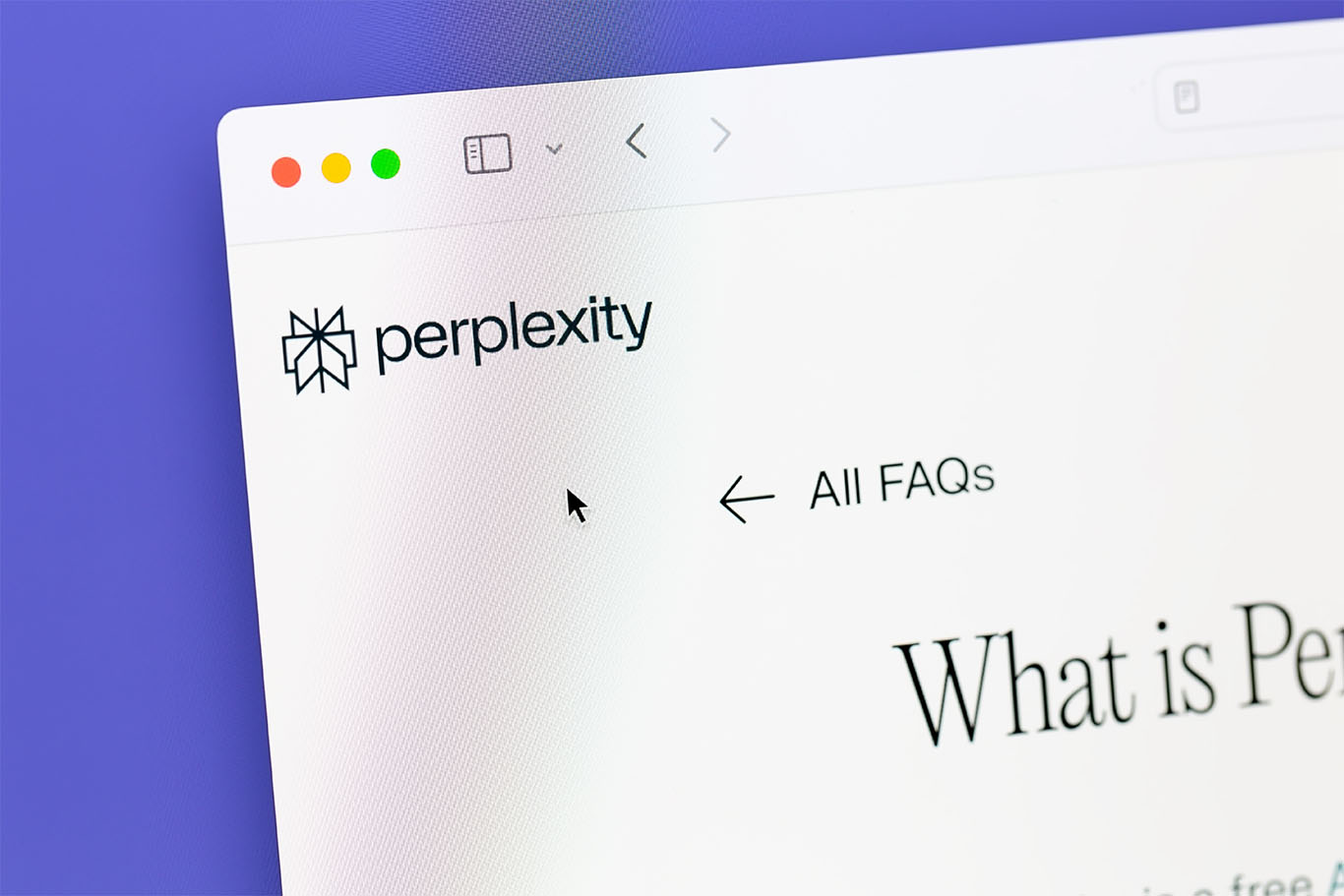 Perplexity AI logo beside a stylized Chrome browser window, representing AI integration in web browsing