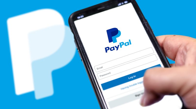 Illustration of Stripe logo, representing a proposed $53 billion fintech acquisition of PayPal.