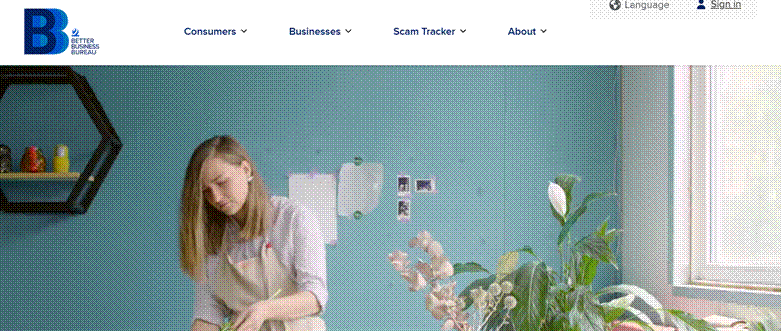 Better Business Bureau website